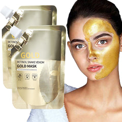 Gold Mask Snake Peptide Golden Mask Moisturizing Whitening Wrinkle fade Mud Mask Firming Skin Care 100ml