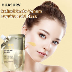 Gold Mask Snake Peptide Golden Mask Moisturizing Whitening Wrinkle fade Mud Mask Firming Skin Care 100ml